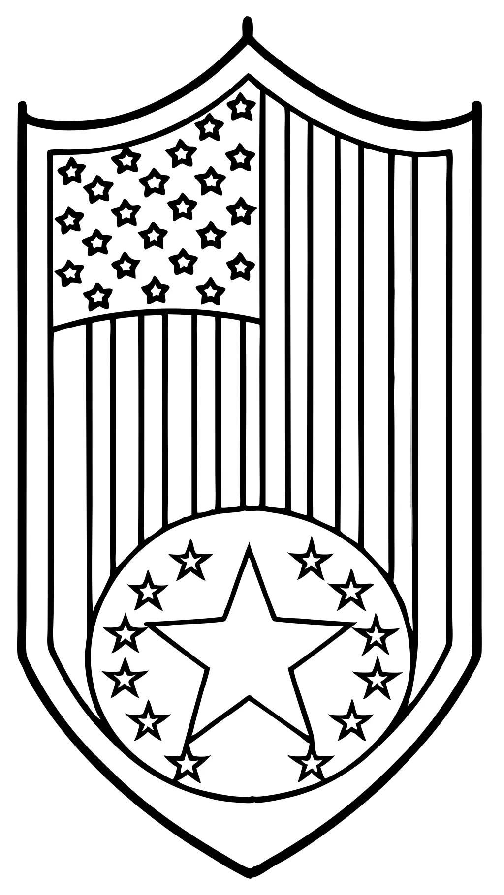 us flag coloring page printable